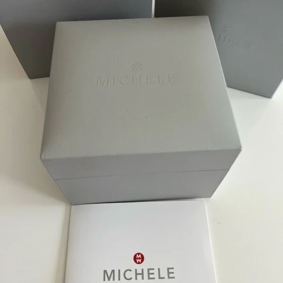 Brand New in Box Black Michele Deco Noir Diamond Watch 06T000215 - Picture 4 of 17